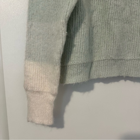 Free People Autumn Sky Sweater in Cloud Combo Womens Size XL Striped - Picture 5 of 6